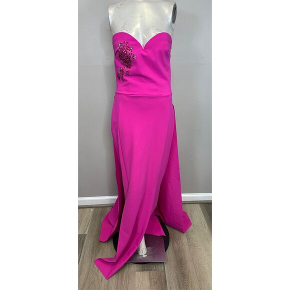 Chiara Boni La Petite Robe Kenzan Strapless Embellished Gown Size US 8 $1190 - Picture 4 of 10